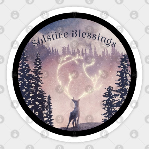 Solstice Blessings Sticker by Dizzy Lizzy Dreamin